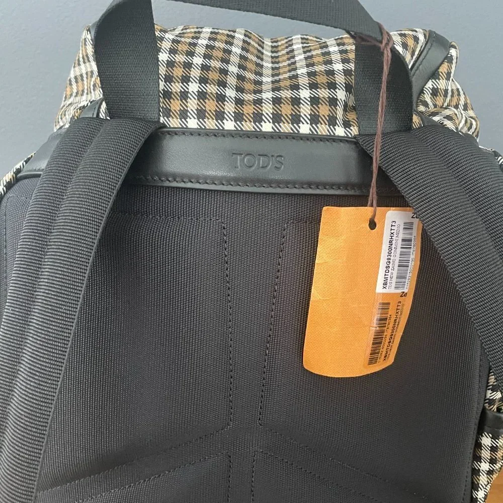 Tod's Italy Fabric Backpack, Tech New Gommini Medio, XBMTDSG9300NRHXTT3